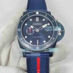 AAA Clone Panerai Submersible QuarantaQuattro Luna Rossa PAM1466 Blue Watch 